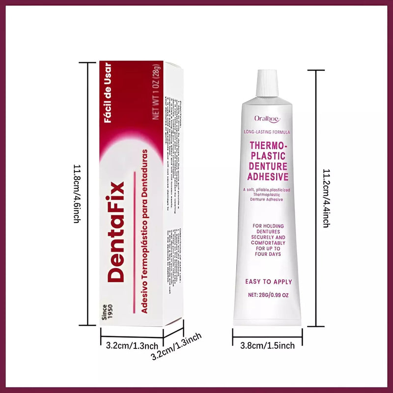 Kit 5 Dentalfix - Fixador e Adesivo Para Dentadura - Mega Fixação e Conforto