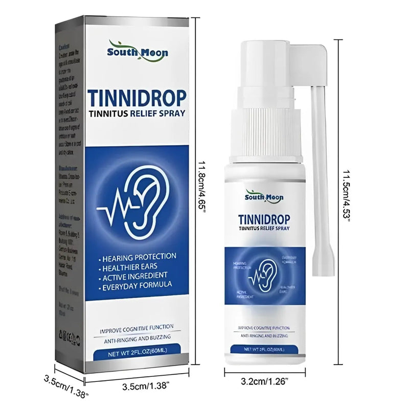 Kit 5 Tinnidrop -  Lavagem e Solução de Zumbido Nos Ouvidos