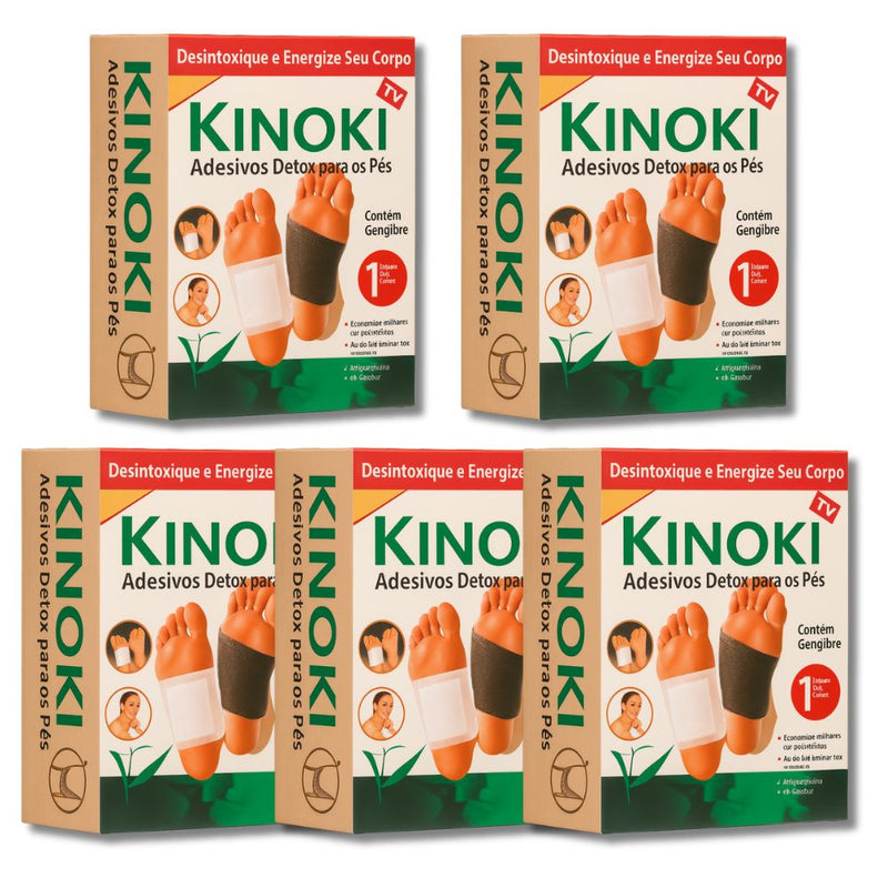 Kit 5 Kinoki Detox  - Alívio Profundo e Vitalidade Imediata