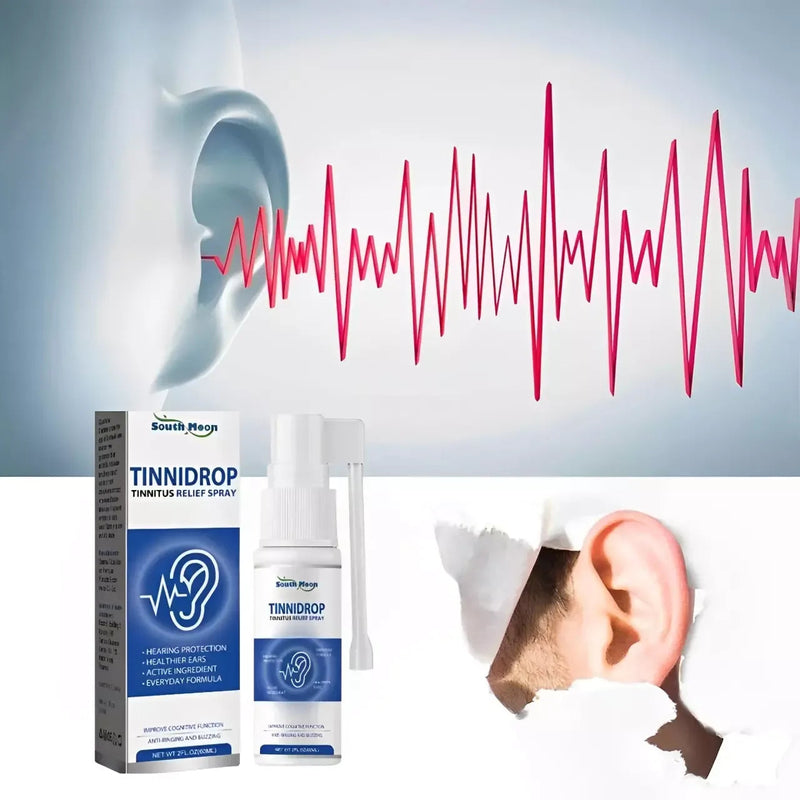 Kit 5 Tinnidrop -  Lavagem e Solução de Zumbido Nos Ouvidos